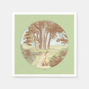 Classic Winnie the Pooh 100 Acre Wood Baby Shower Napkin