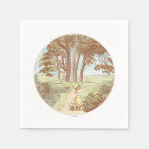 Classic Winnie the Pooh 100 Acre Wood Baby Shower Napkin