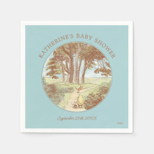Classic Winnie the Pooh 100 Acre Wood Baby Shower Napkin