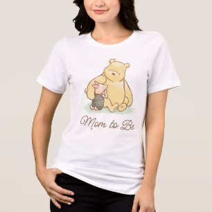 Classic Winnie the Pooh 100 Acre Wood Baby Shower Tri-Blend Shirt