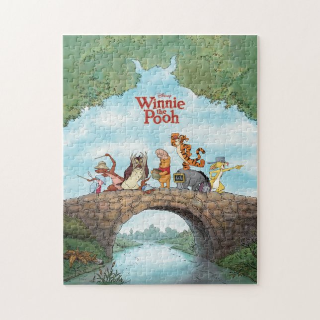 Classic Winnie the Pooh and Pals Poster Art Jigsaw Puzzle (Vertical)