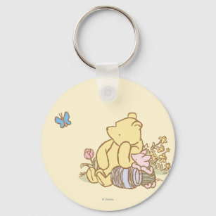Classic Winnie the Pooh and Piglet 1 Keychain