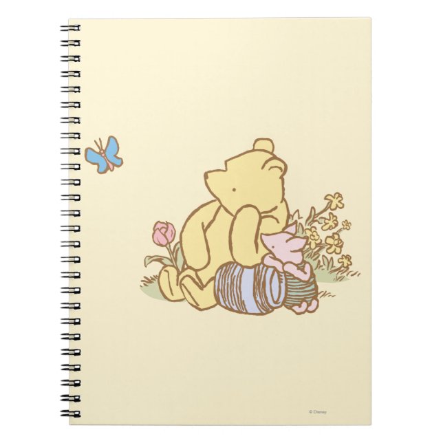 Classic Winnie the Pooh and Piglet 1 Notebook (Front)