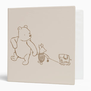 Classic Winnie the Pooh and Piglet 2 Binder