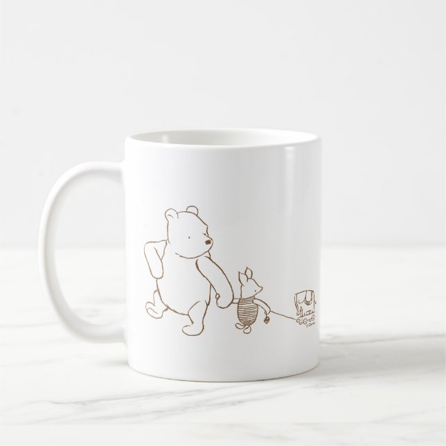 Classic Winnie the Pooh and Piglet 2 Coffee Mug (Left)