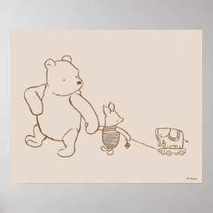 Classic Winnie the Pooh and Piglet 2 Poster