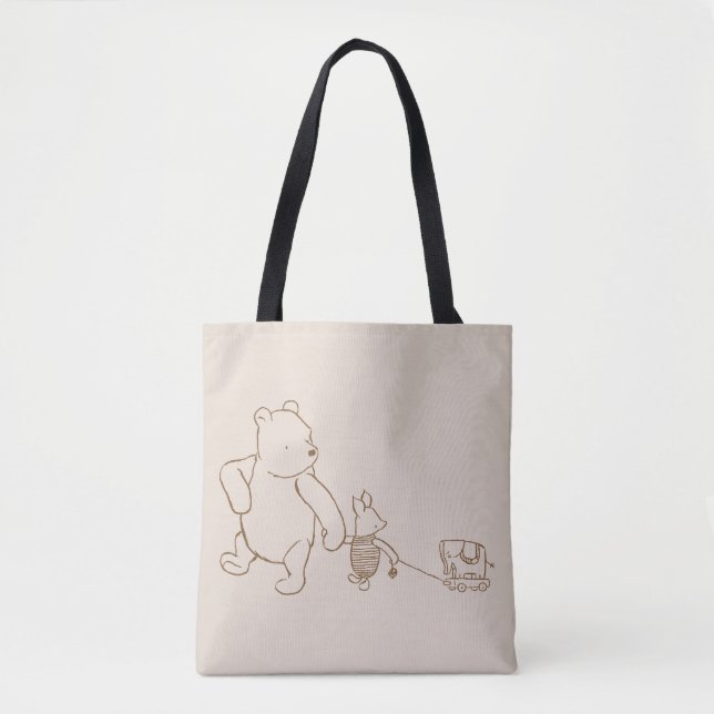 Classic Winnie the Pooh and Piglet 2 Tote Bag (Front)