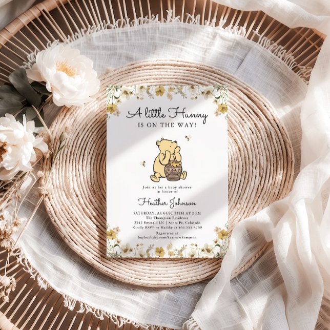 Classic Winnie-the-Pooh Baby Shower Invitation (Creator Uploaded)
