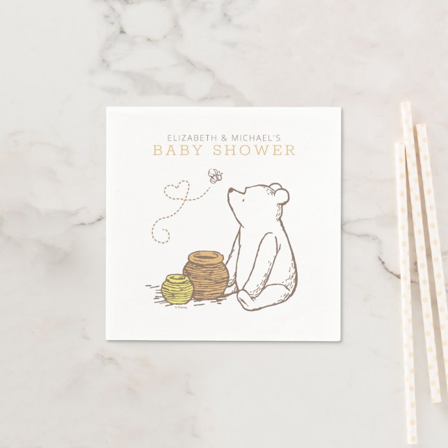 Classic Winnie the Pooh Baby Shower  Napkin (Creator Uploaded)