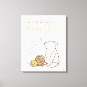 Classic Winnie the Pooh Baby Shower Welcome Sign