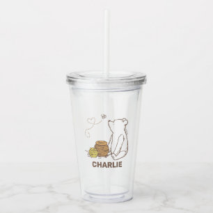 Classic Winnie the Pooh Birthday Party Favour Acrylic Tumbler