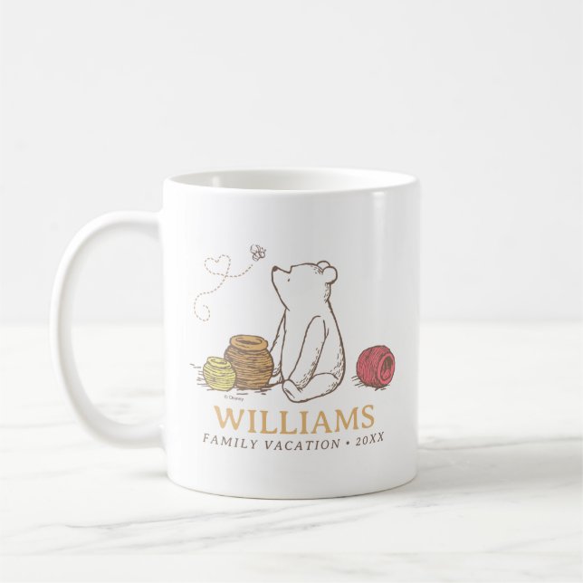 Classic Winnie the Pooh | Family Vacation Coffee Mug (Left)