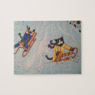 Classic Winter Sledging Jigsaw Puzzle