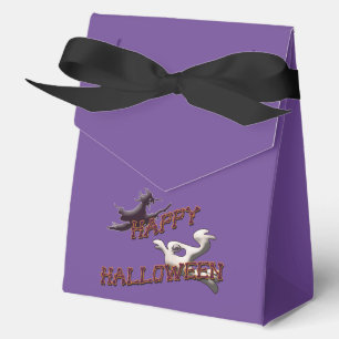 Classic Witch and Ghost Spooky Happy Halloween Favor Box