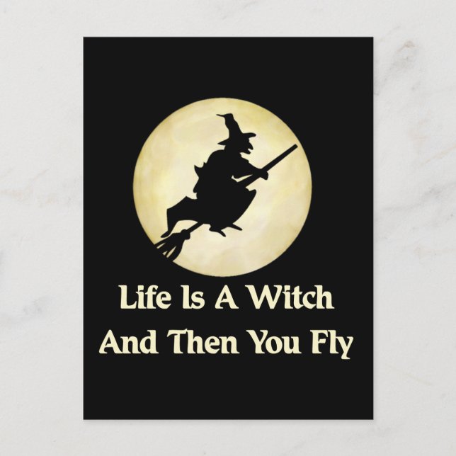 Classic Witch Saying Postcard (Front)