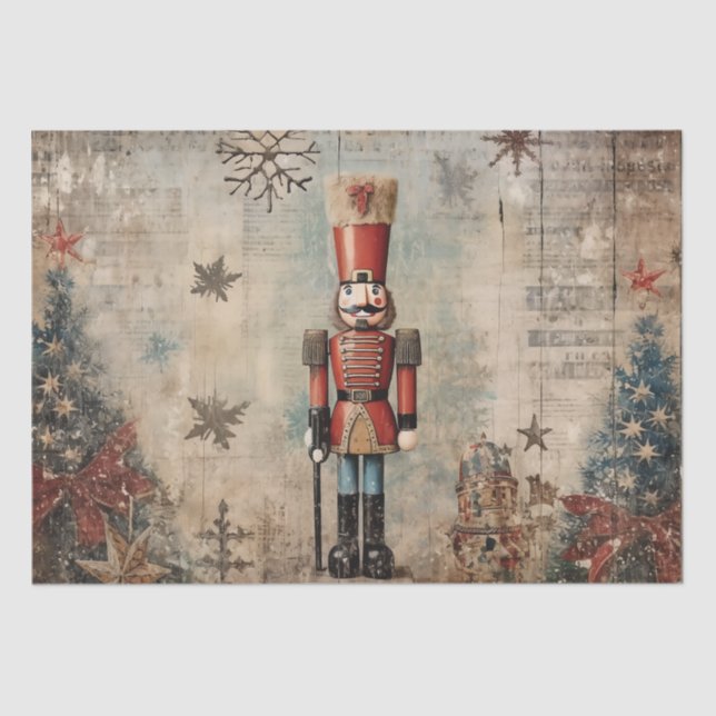 Classic with a Twist: Edgy Nutcracker Tissue Paper (Front)