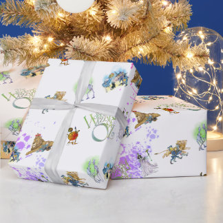 Classic Wizard of Oz Christmas Splat Wrap Paper