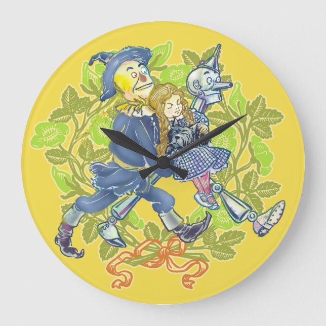 Classic Wizard of Oz Kid's Wall Clock  (Front)