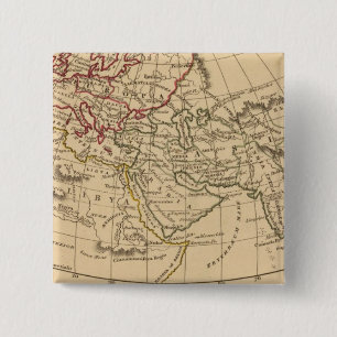Classic World Map 2 Inch Square Button