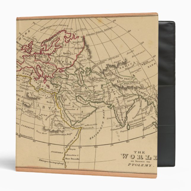 Classic World Map Binder (Front/Inside)