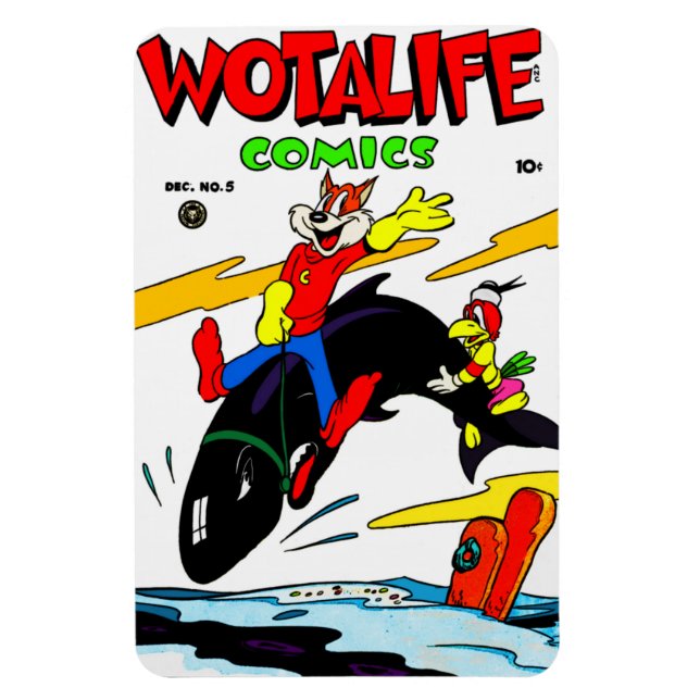 Classic Wotalife Comics Magnet (Vertical)