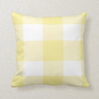 Classic Yellow Buffalo check Throw Pillow