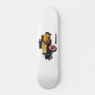 Classic yellow car 1931 skateboard