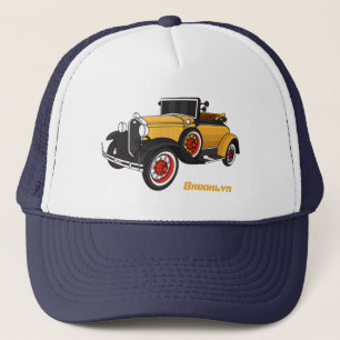Classic yellow car 1931  trucker hat