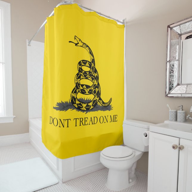 Classic Yellow Gadsden Flag Don't Tread on Me (In Situ)