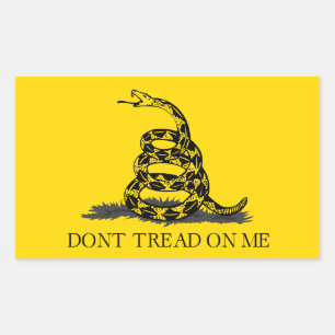 Classic Yellow Gadsden Flag Don't Tread on Me Sticker