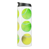 Classic Yellow Tennis Ball Pattern Player White   