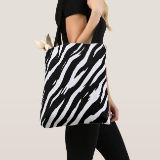 Classic Zebra Print Stripe Fashion Pattern Tote Bag