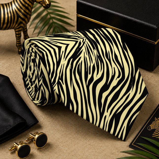 Classic Zebra Wild Animal Pattern Tie (Creator Uploaded)