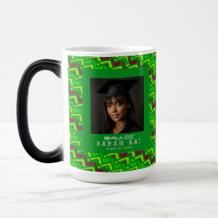 Classic Zigzag Pattern Boys Graduation Gift Magic Mug
