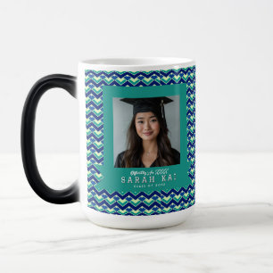Classic Zigzag Pattern Graduating Class Magic Mug