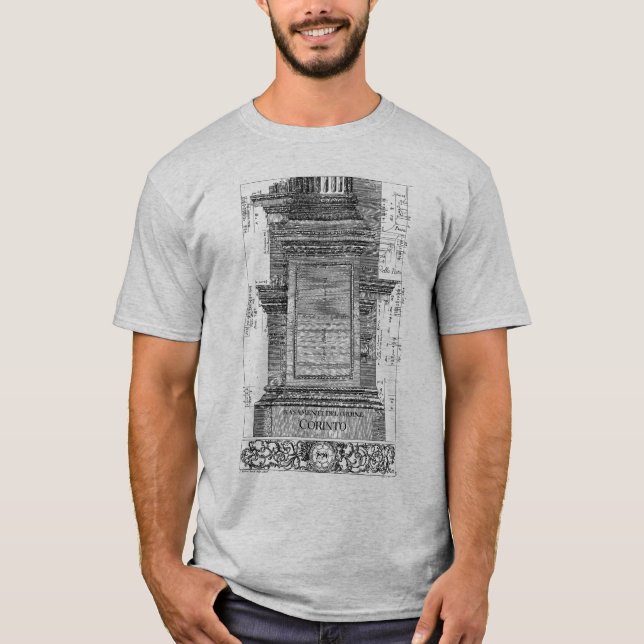 Classical Architecture, Corinthian Column 1725 T-Shirt (Front)