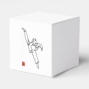 Classical Ballotin TAEKWONDO DWICHAGI back kick Favor Box