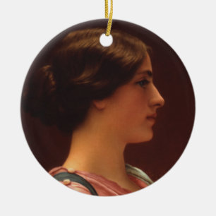 Classical Beauty by John William Godward Ceramic Ornament