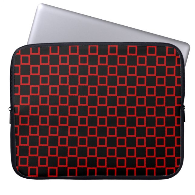 Classical black red Laptop Sleeve (Front)