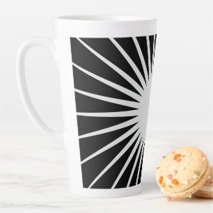 Classical Black & White Chili Bowl Latte Mug