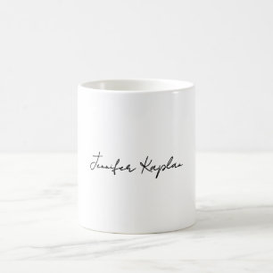 Classical Black & White Minimalist Professional Coffee Mug