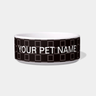 Classical brown chocolate red Pet Bowl