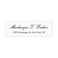 Classical Calligraphy Elegant Plain Simple White