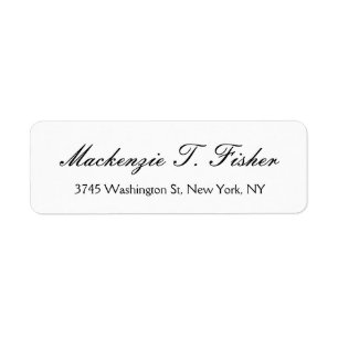 Classical Calligraphy Elegant Plain Simple White