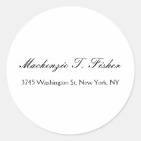 Classical Calligraphy Elegant Plain Simple White