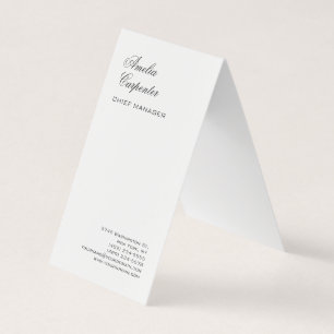 Classical Calligraphy Minimalist Professional Business Card