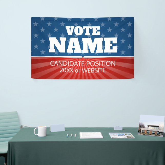 Classical Campaign - iconic stars white type Banner (Tradeshow)