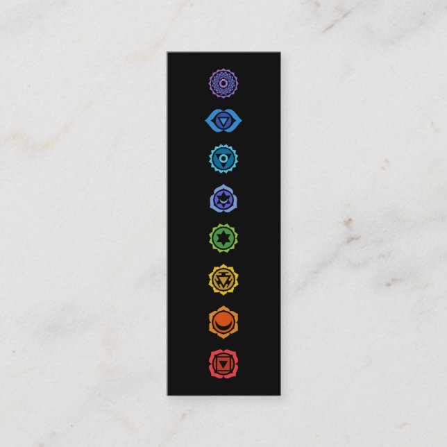 classical chakras mini business card (Front)