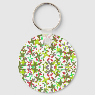 classical Christmas colours bright Keychain