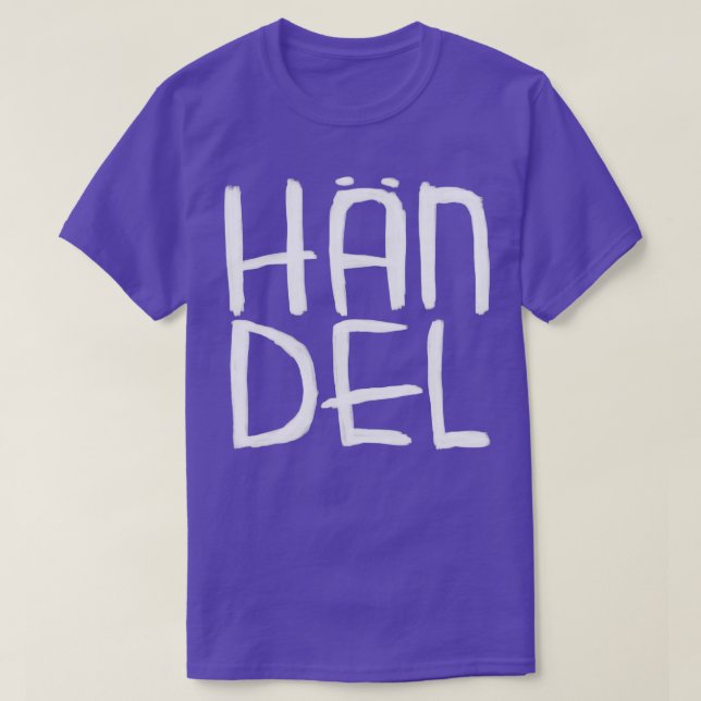 Classical Composer Hndel T-Shirt (Design Front)